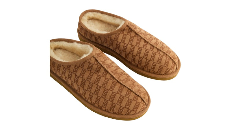 Kith Monogram Shearling Slippers Loft