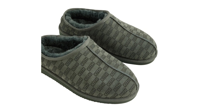 Kith Monogram Shearling Slippers Stadium