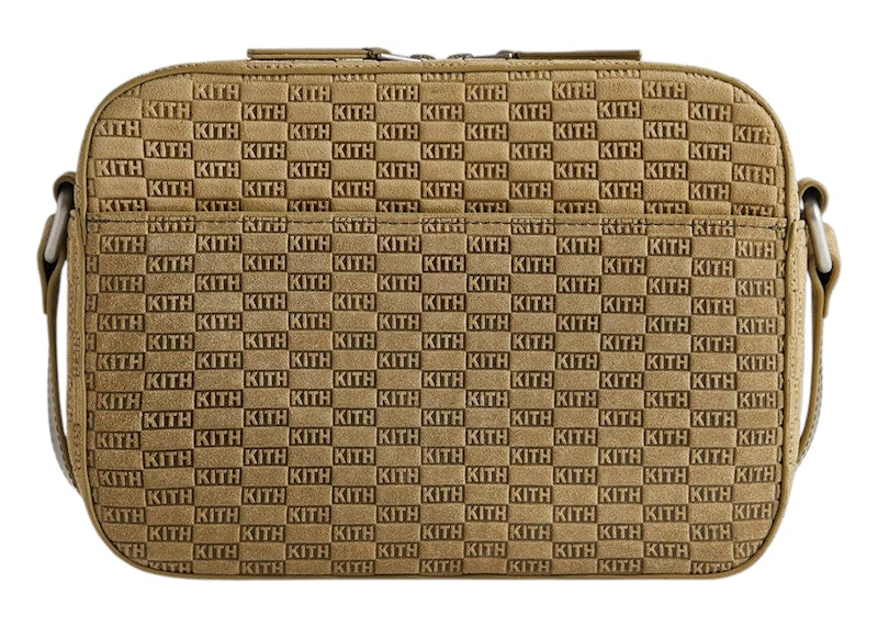 Kith Monogram Suede Camera Crossbody Grit