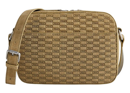 Kith Monogram Suede Camera Crossbody Grit