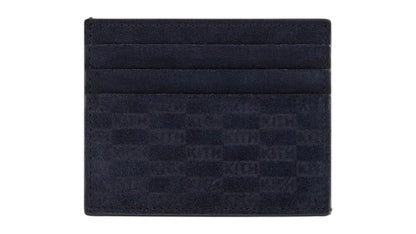 Kith Monogram Suede Card Holder Ink