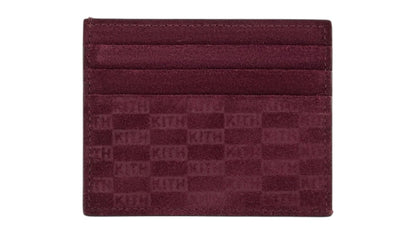 Kith Monogram Suede Card Holder Magma
