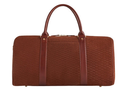 Kith Monogram Suede Duffle Bag Walnut