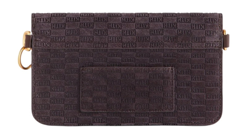 Kith Monogram Suede Envelope K20 Bag Incognito