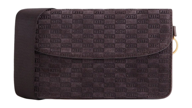Kith Monogram Suede Envelope K20 Bag Incognito
