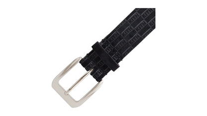 Kith Monogram Suede Leather Belt Black