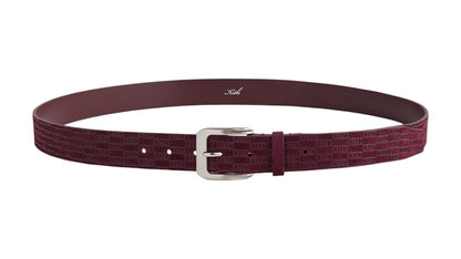 Kith Monogram Suede Leather Belt Magma