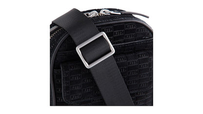 Kith Monogram Suede Passenger K15 Bag Black