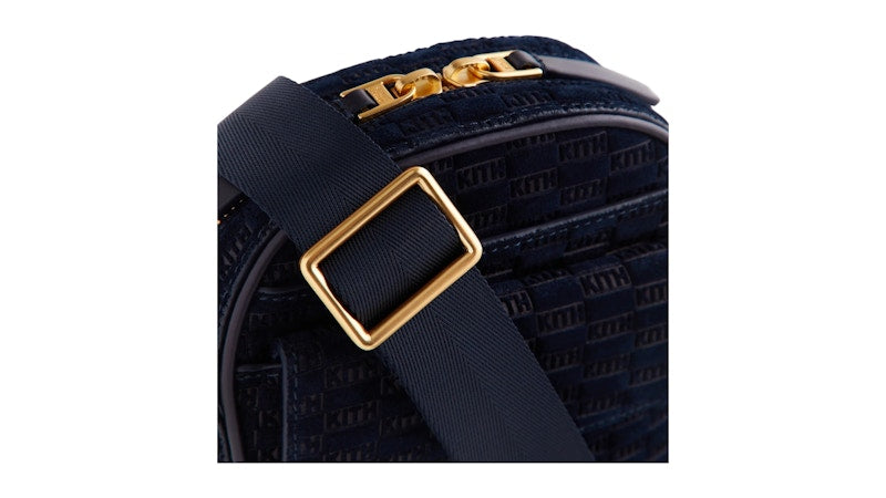 Kith Monogram Suede Passenger K15 Bag Ink