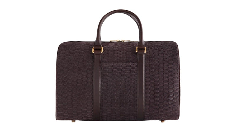 Kith Monogram Suede Traveler K40 Bag Incognito