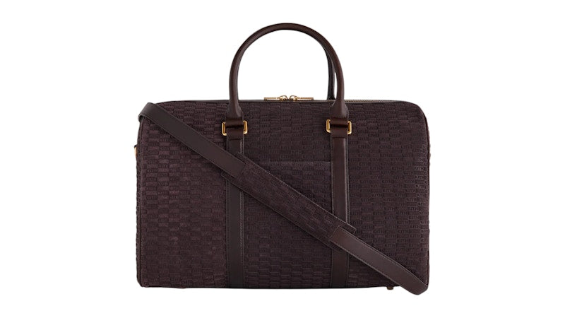 Kith Monogram Suede Traveler K40 Bag Incognito