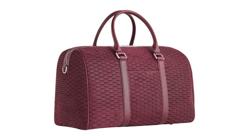 Kith Monogram Suede Traveler K40 Bag Magma