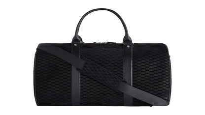 Kith Monogram Suede Traveler K55 Bag Black