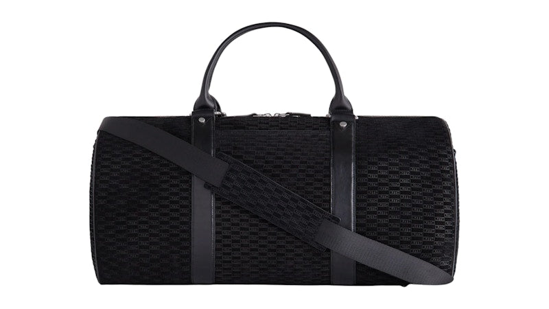 Kith Monogram Suede Traveler K55 Bag Black