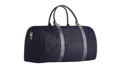 Kith Monogram Suede Traveler K55 Bag Ink