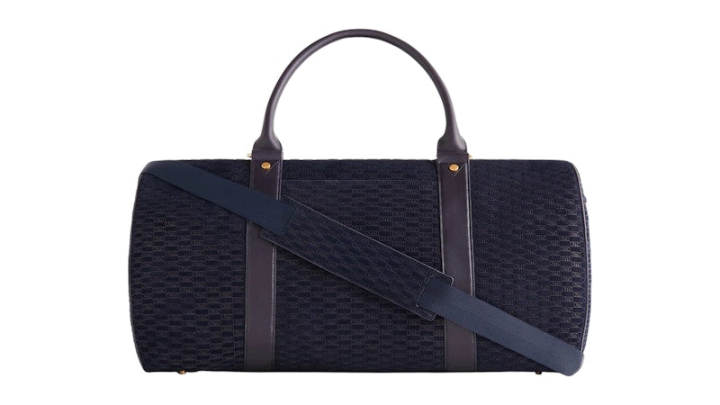 Kith Monogram Suede Traveler K55 Bag Ink