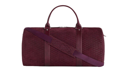 Kith Monogram Suede Traveler K55 Bag Magma