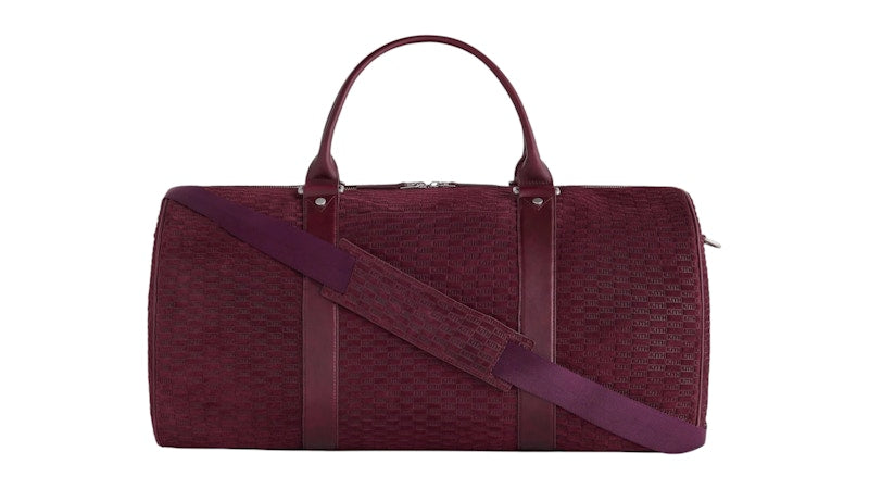 Kith Monogram Suede Traveler K55 Bag Magma