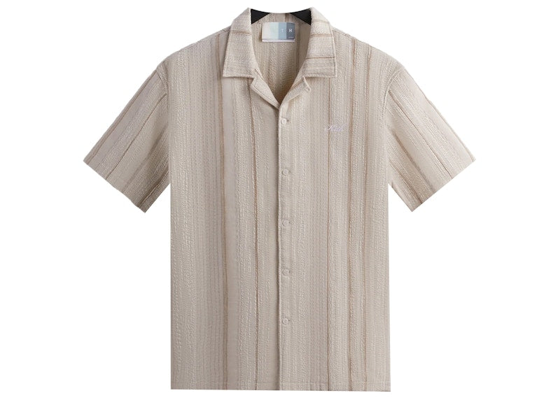 Kith Multi Stitch Thompson Camp Collar Shirt Sandrift