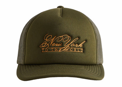 Kith NY To The World Nolan Poly Foam Trucker Hat Cypress