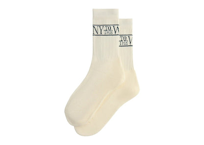 Kith NY to the World Crew Socks White