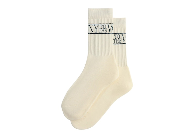 Kith NY to the World Crew Socks White