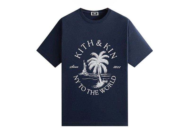 Kith NY to the World Palm Pocket Tee Nocturnal