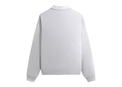 Kith Nelson Collared Pullover (SS25) Light Heather Grey
