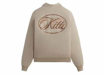 Kith Nelson Quarter Zip Rugby Sandy Heather