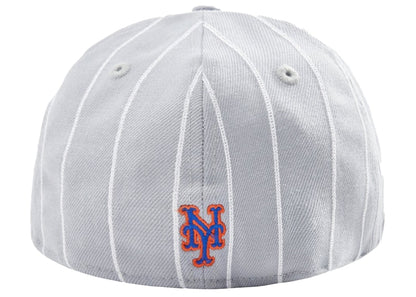 Kith New Era New York Mets Pinstripe Marlin Low Profile Fitted Hat Concrete