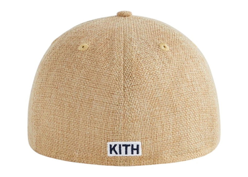 Kith New Era New York Yankees Raffia Low Profile 59FIFTY Fitted Cap Natural