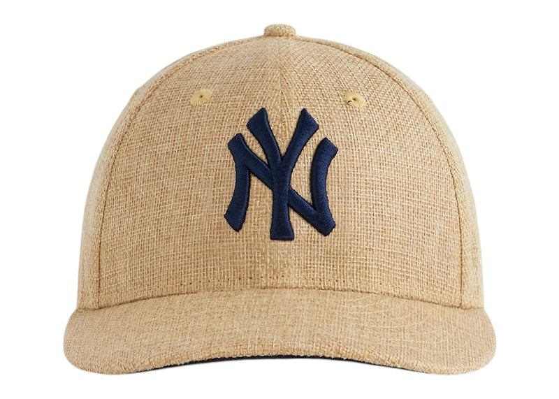 Kith New Era New York Yankees Raffia Low Profile 59FIFTY Fitted Cap Natural