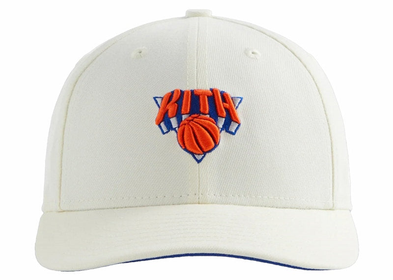 Kith New Era The New York Knicks 59Fifty Low Profile Fitted Hat Sandrift