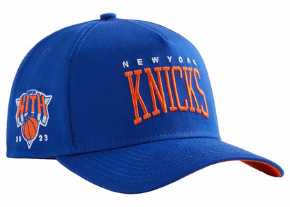 Kith New Era The New York Knicks Cotton 9Forty A-Frame Snapback Royal