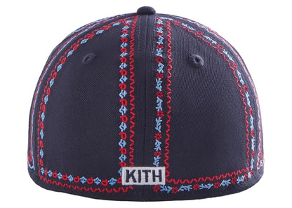 Kith New Era Yankees Floral Frame 59Fifty Fitted Hat Nocturnal
