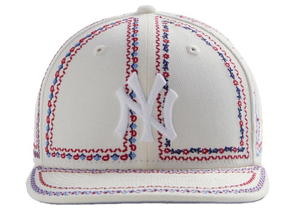 Kith New Era Yankees Floral Frame 59Fifty Fitted Hat Sandrift