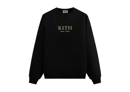 Kith New York Gilded Nelson Crewneck Black