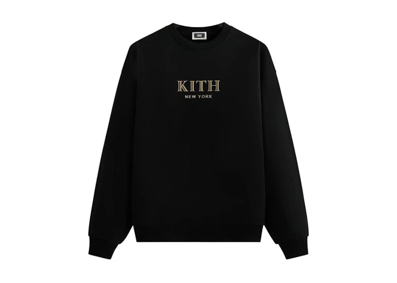 Kith New York Gilded Nelson Crewneck Black