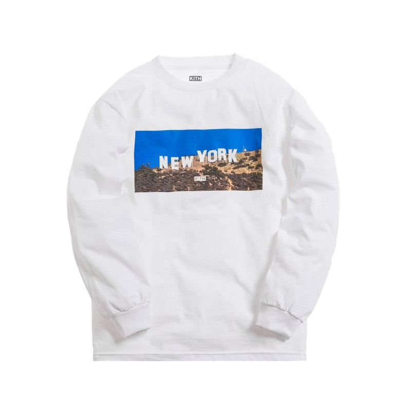 Kith New York Hollywood L/S Tee White