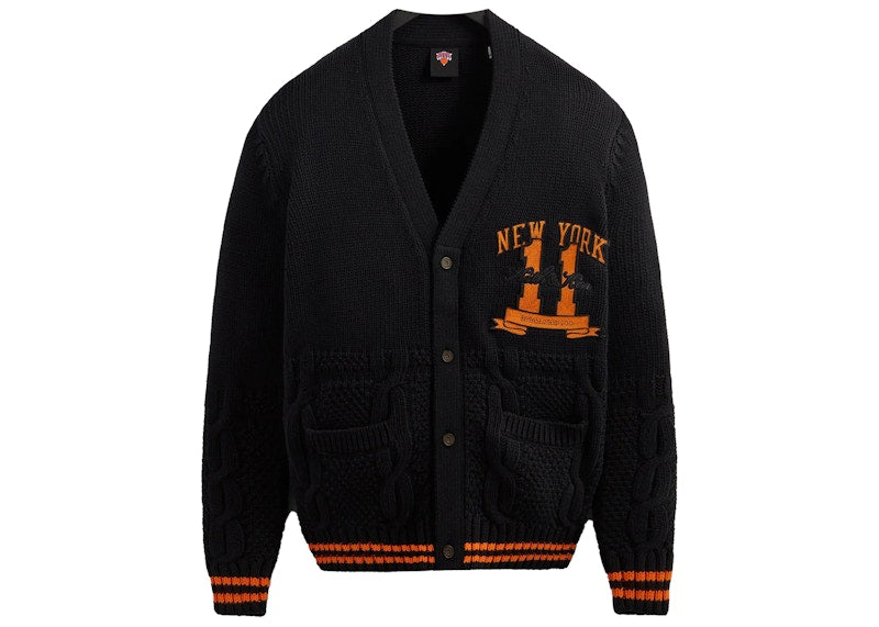 Kith New York Knicks Combo Stitch Cardigan Black