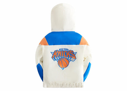 Kith New York Knicks Kids Hooded Quarter Zip Anorak Silk