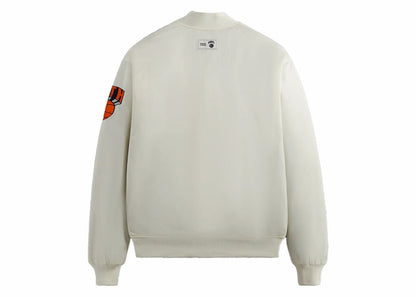 Kith New York Knicks Pinstripe Satin Bomber Jacket Silk