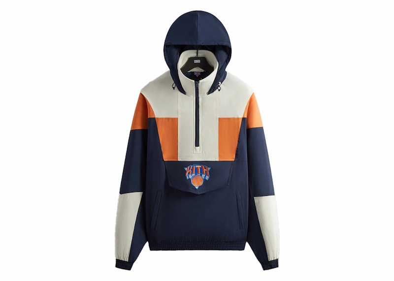 Kith New York Knicks Quarter Zip Anorak Nocturnal