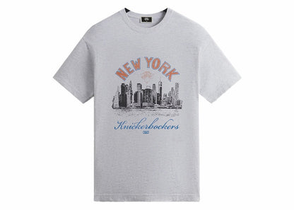 Kith New York Knicks Skyline Vintage Tee Light Heather Grey