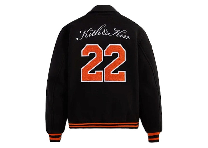 Kith New York Knicks Wool Coaches Jacket Black