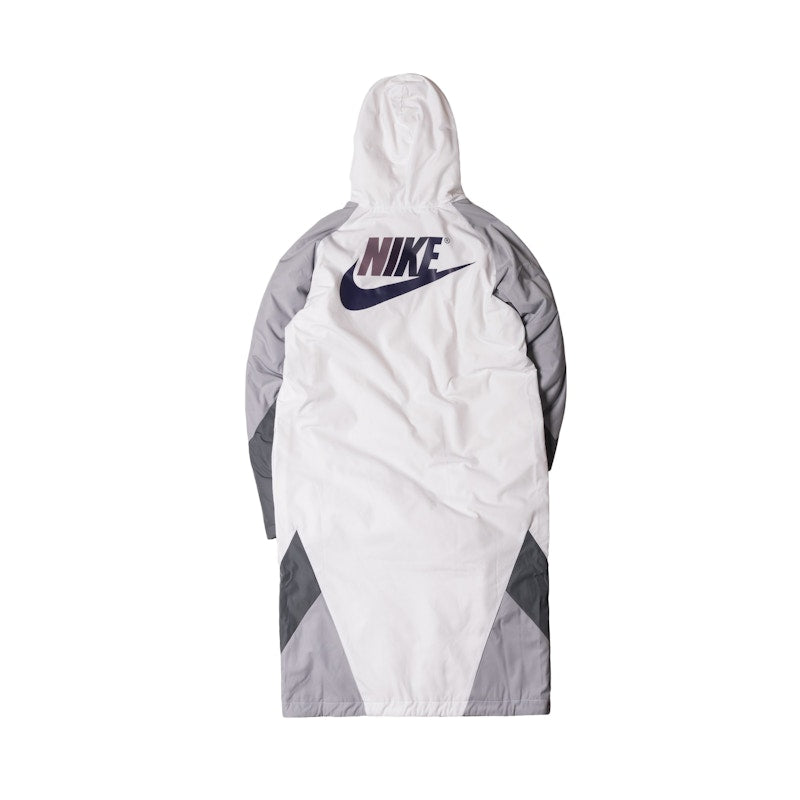 Kith Nike Sherpa Sideline Coat White/Grey