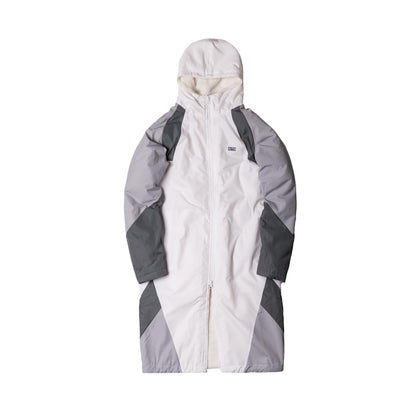 Kith Nike Sherpa Sideline Coat White/Grey