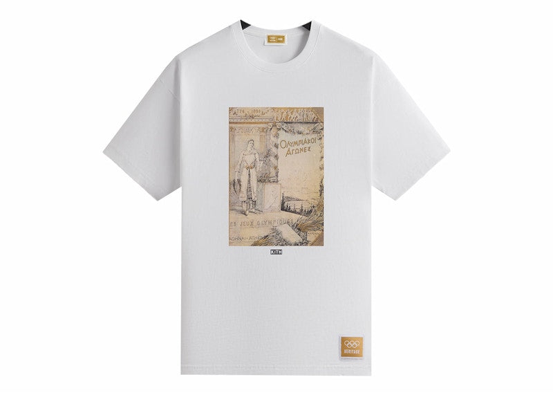 Kith Olympics Heritage Athens 1896 Vintage Tee White