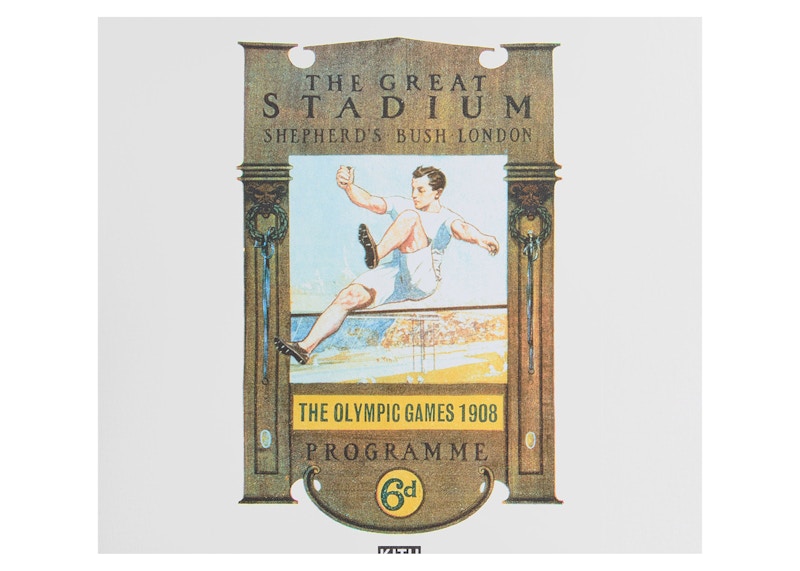 Kith Olympics Heritage London 1908 Vintage Tee White