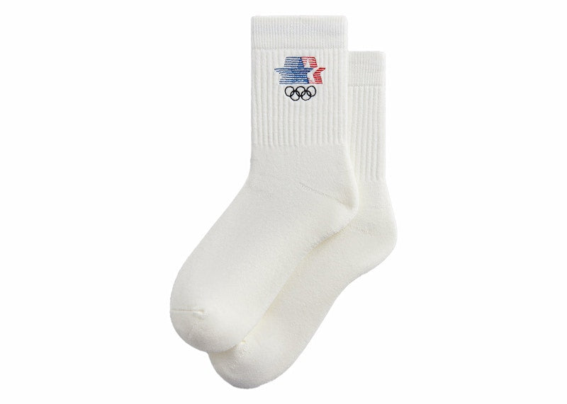 Kith Olympics Heritage Los Angeles Mid Crew Sock Silk